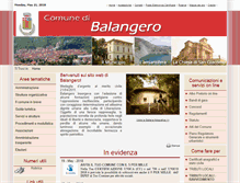 Tablet Screenshot of comune.balangero.to.it